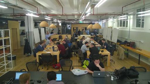 The hackathon going full tilt