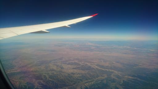 The first time I saw the US with my own eyes. The endless cloudless blue sky is mesmerising