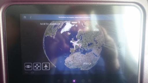 The in flight system uses Android, to my amusement.