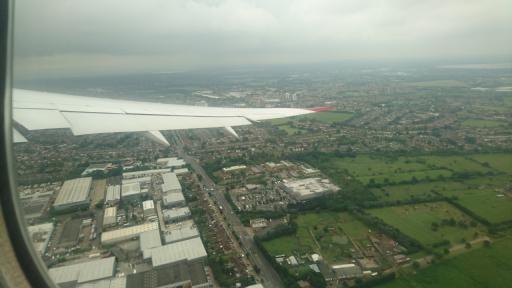 Plane banked hard to the right after taking off from Heathrow